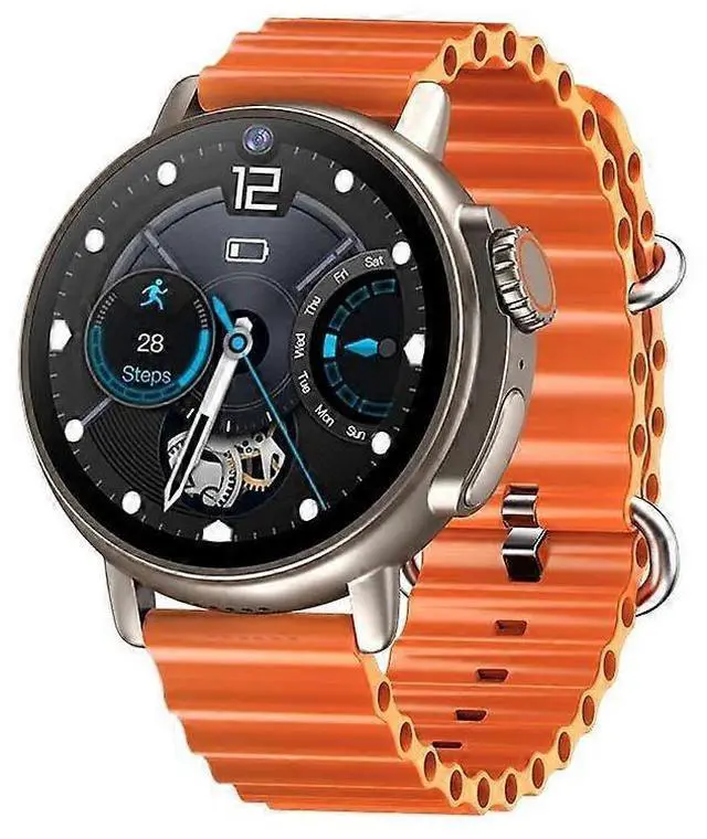 Main image of Ecocleanpath 1.6" Round AMOLED Smart Watch with Bluetooth Call, IP67 Waterproof Fitness Tracker for iPhone Android (Silver)