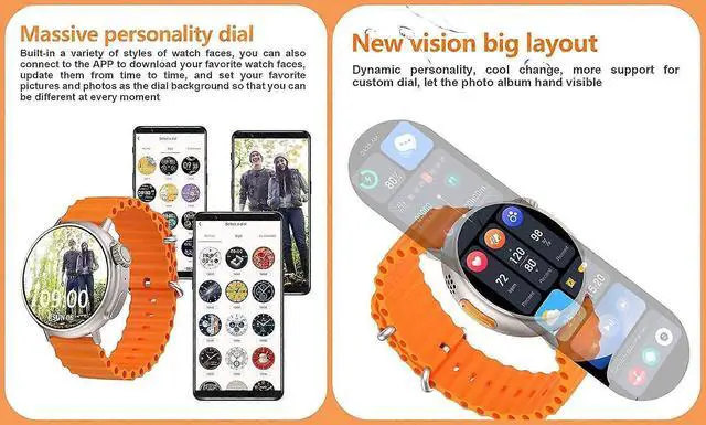 Alt view image 4 of 5 - Ecocleanpath 1.6" Round AMOLED Smart Watch with Bluetooth Call, IP67 Waterproof Fitness Tracker for iPhone Android (Silver)