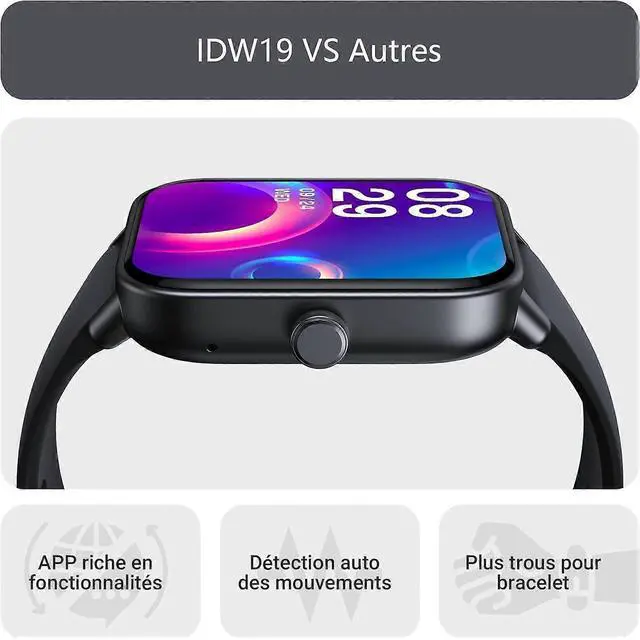 Alt view image 5 of 5 - Ecocleanpath 1.8" Smart Watch for Women, Bluetooth Call, Alexa, IP68 Waterproof, 100 Sports Modes, Health Monitor (Silver)