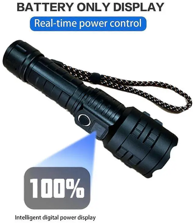Alt view image 3 of 5 - Ecocleanpath Rechargeable Tactical Flashlight, 5 Modes Super Bright LED, IPX7 Waterproof & Power Bank Function