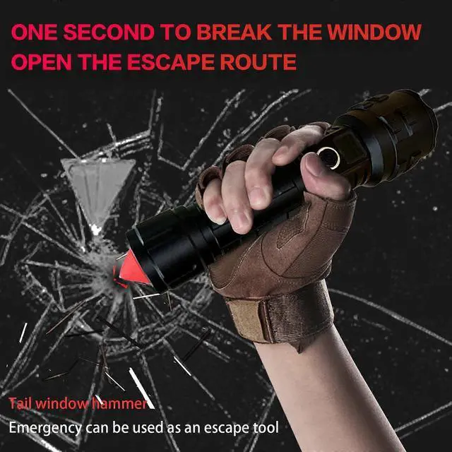 Alt view image 5 of 5 - Ecocleanpath Rechargeable Tactical Flashlight, 5 Modes Super Bright LED, IPX7 Waterproof & Power Bank Function