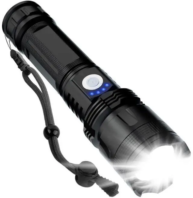 Main image of Ecocleanpath 990,000 Lumens Rechargeable LED Flashlight, 5 Modes IPX6 Waterproof, Super Bright Handheld Light for Emergencies