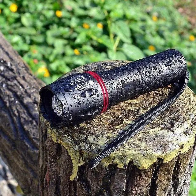 Alt view image 3 of 5 - Ecocleanpath A100 LED Flashlight 2-Pack, 1000 Lumens, 5 Modes, Zoomable, Waterproof Tactical Light for Emergency