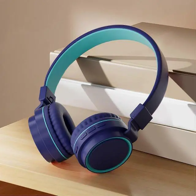 Alt view image 3 of 4 - Bluetooth 5.3 Wireless Headphones with Active Noise Cancelling, High Fidelity Sound for Gaming & Work (Blue)