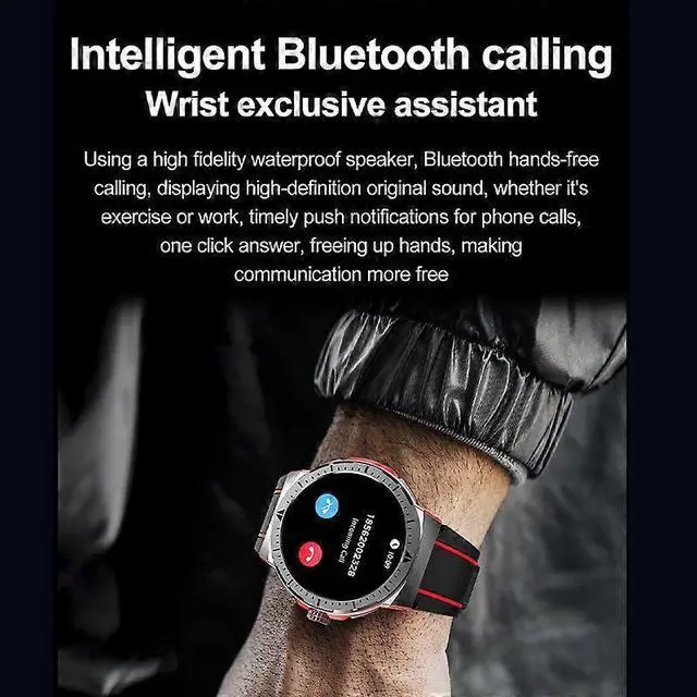 Alt view image 5 of 5 - Ecocleanpath Smartwatch with Bluetooth Calling, 1.43" AMOLED Screen, 100+ Sports Modes, Health Monitor (Orange)