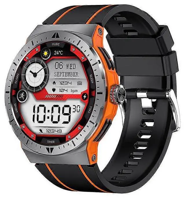 Main image of Ecocleanpath Smartwatch with Bluetooth Calling, 1.43" AMOLED Screen, 100+ Sports Modes, Health Monitor (Orange)