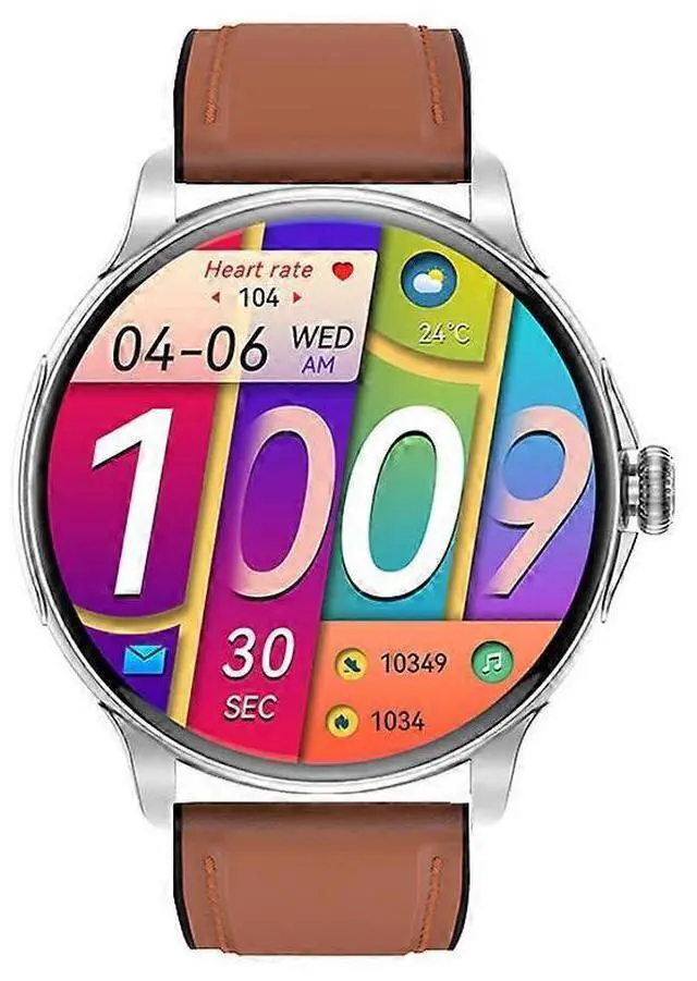 Main image of Ecocleanpath Smartwatch with Bluetooth Calling, 1.43" AMOLED Display, Heart Rate Monitor, 100+ Sports Modes (Brown)