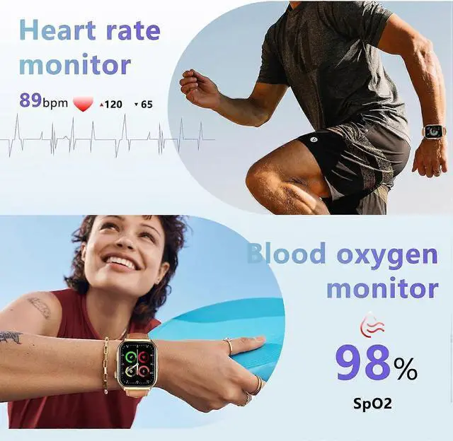 Alt view image 5 of 5 - Ecocleanpath GTS7 Pro Smart Watch for Women: 2" HD Screen, Alexa, 100+ Sports, IP68 Waterproof