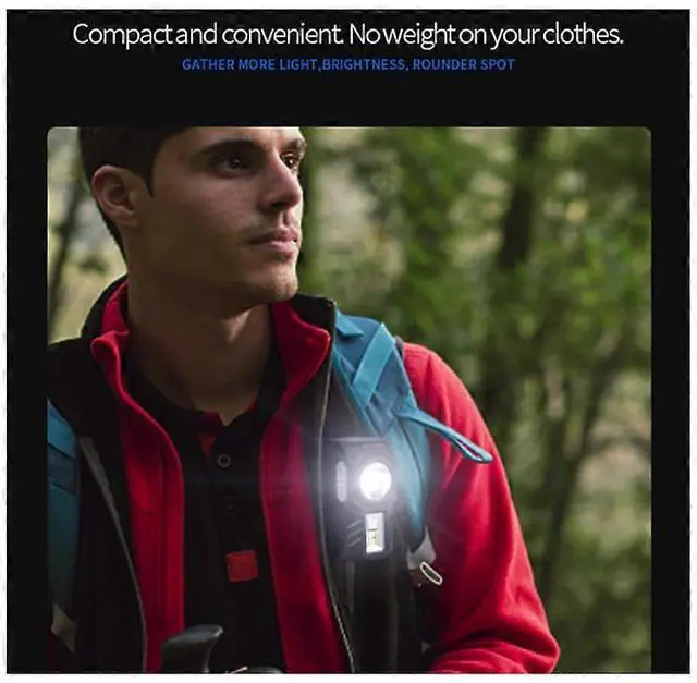 Alt view image 3 of 5 - Ecocleanpath LED Magnetic Headlamp with Motion Sensor, 9 Light Modes, Waterproof Headlight for Outdoor (Black)