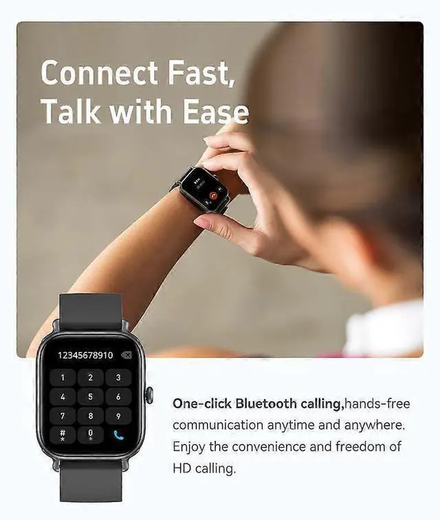 Alt view image 2 of 3 - Ecocleanpath 1.95" Smart Watch for Men & Women, Health Monitor, 100+ Sports Modes, 7-Day Battery