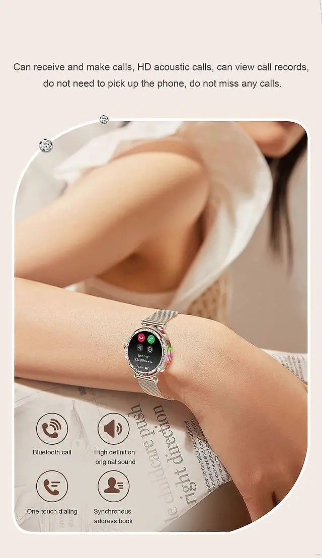 Alt view image 4 of 5 - Ecocleanpath Smart Watch for Adults: 1.27" Round Touch Screen, 100+ Sports Modes, Health Monitoring