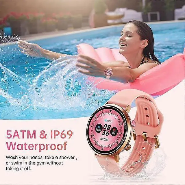 Alt view image 3 of 5 - Ecocleanpath 2024 Women's Android Smart Watch, 5ATM Waterproof, 100+ Modes, Heart Rate & Sleep Tracker