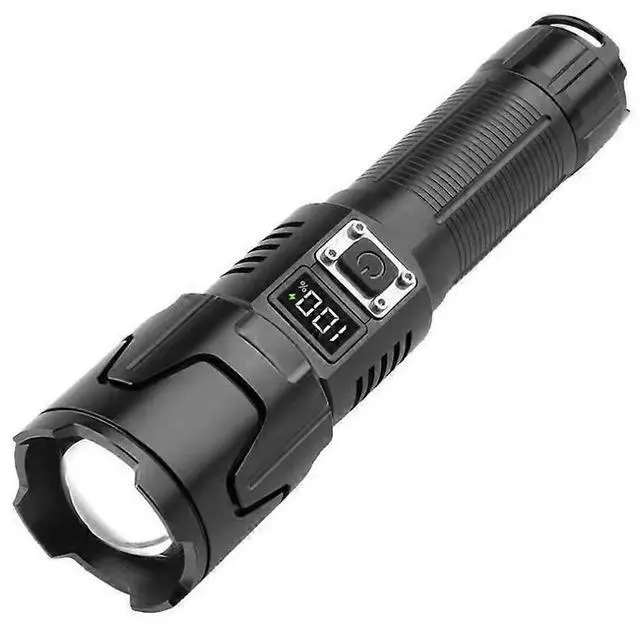 Main image of Ecocleanpath 120,000 Lumens Super Bright LED Flashlight, IPX6 Waterproof Zoomable for Camping & Emergencies (Black)