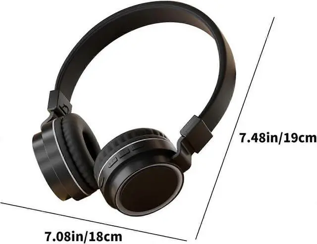 Alt view image 4 of 4 - Bluetooth 5.3 Wireless Headphones with Active Noise Cancelling, High-Fidelity Sound for Gaming & Work (Black)