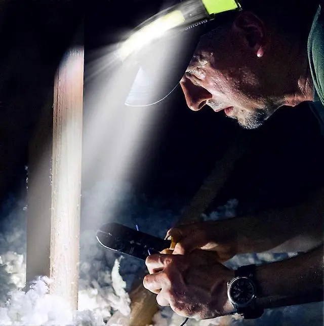 Alt view image 5 of 5 - Ecocleanpath USB Rechargeable LED Headlamp, 350 Lumen Waterproof Head Torch with 5 Modes for Running & Camping (Green)