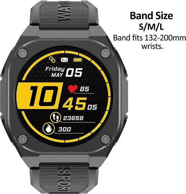 Alt view image 5 of 5 - Ecocleanpath B3 Smart Watch: 1.28" AMOLED, IP68 Waterproof, 7-Day Battery, Heart Rate & Call Function