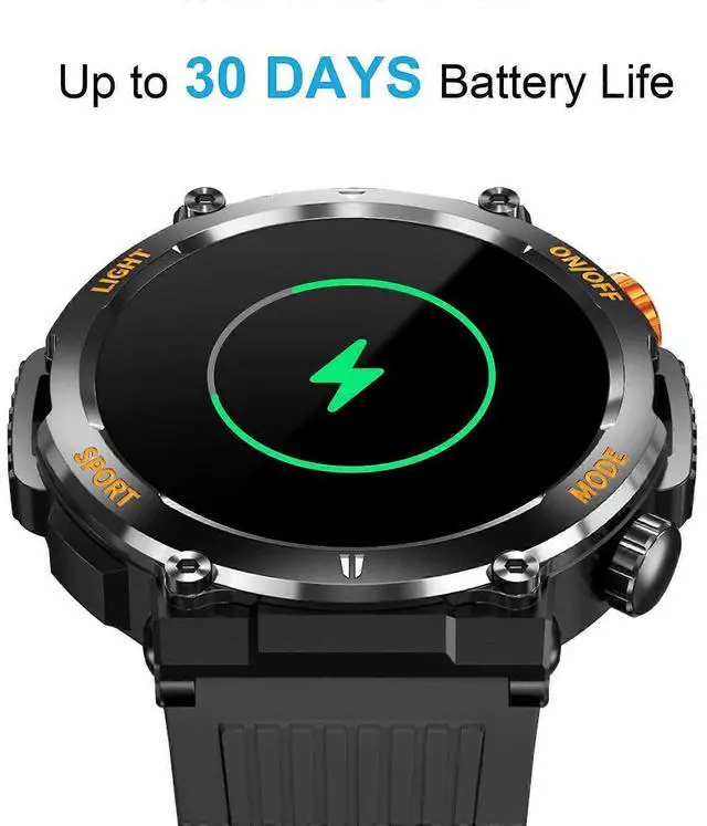 Alt view image 3 of 5 - Ecocleanpath Smart Watch for Men: 1.46" HD Touch Screen, Call/Msg Alerts, Heart Rate & Sleep Monitor, 100+ Sports Modes