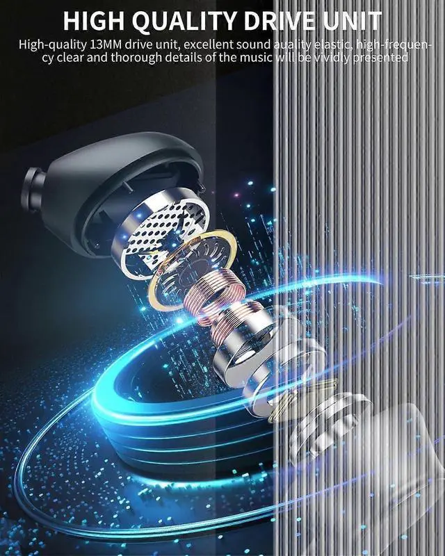 Alt view image 3 of 5 - Bluetooth 5.3 Earbuds with LCD Touch Screen, ANC, 40H Playtime, IPX5 Waterproof (Silver)