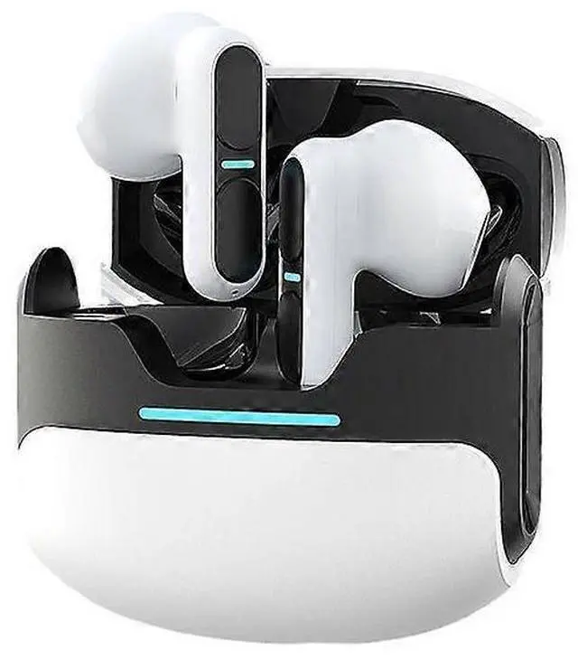 Main image of Bluetooth 5.3 Wireless Headset with LED Display, Game/Music Modes, 6H Playtime (White)