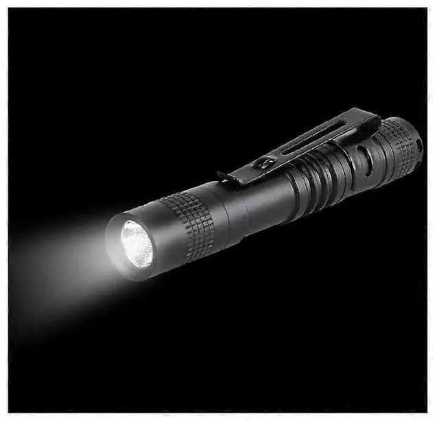 Alt view image 5 of 5 - Ecocleanpath 900LM XPE-R3 Ultra Slim LED Pen Flashlight 3-Pack, Tactical Belt Clip Torch (Black)
