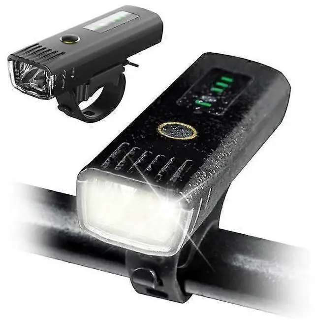 Main image of EcocleanpathUSB Rechargeable Bike Headlight, 250 Lumen 4-Mode Waterproof Front Light for Night Cycling (Black)