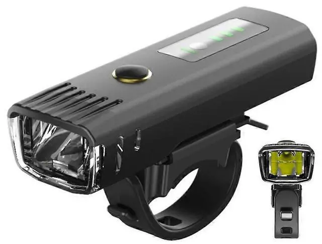 Alt view image 2 of 5 - EcocleanpathUSB Rechargeable Bike Headlight, 250 Lumen 4-Mode Waterproof Front Light for Night Cycling (Black)