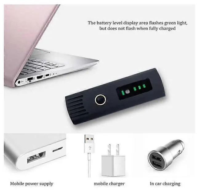 Alt view image 5 of 5 - EcocleanpathUSB Rechargeable Bike Headlight, 250 Lumen 4-Mode Waterproof Front Light for Night Cycling (Black)