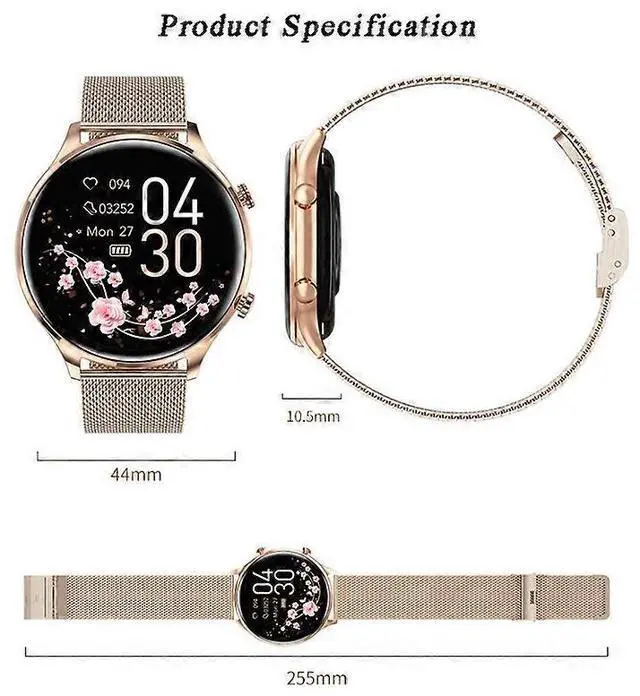 Alt view image 2 of 5 - Ecocleanpath Women's Smartwatch with Bluetooth Calling, 1.32" HD Screen, 100+ Sport Modes & Health Tracking