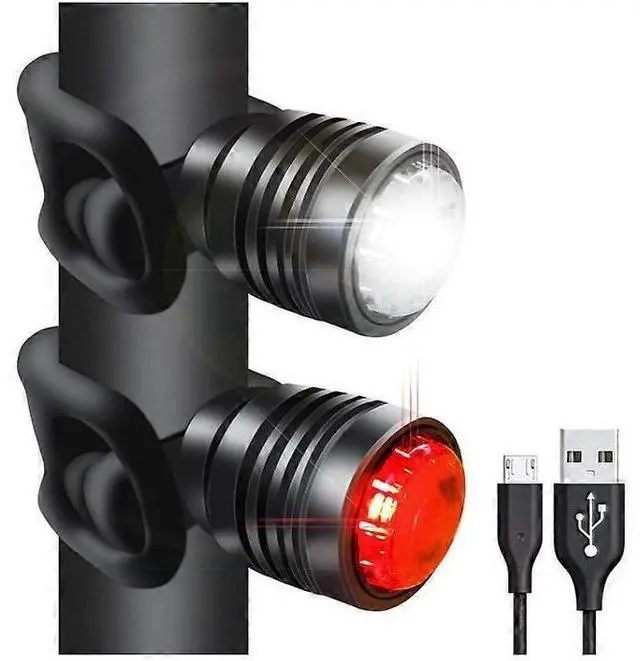 Main image of EcocleanpathUSB Rechargeable Bike Tail Light, 26H Runtime, 3 Modes, Waterproof for Mountain/Road Bikes (Black)