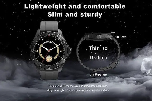 Alt view image 3 of 5 - Ecocleanpath SmartWatch for Men with Alexa, Heart Rate Monitor, 100 Sports Modes, IP68 Waterproof, Black