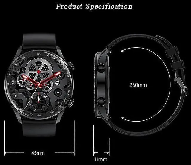 Alt view image 2 of 5 - Ecocleanpath Smartwatch with 1.36" HD Display, Heart Rate & Blood Oxygen Monitor, Bluetooth Calling