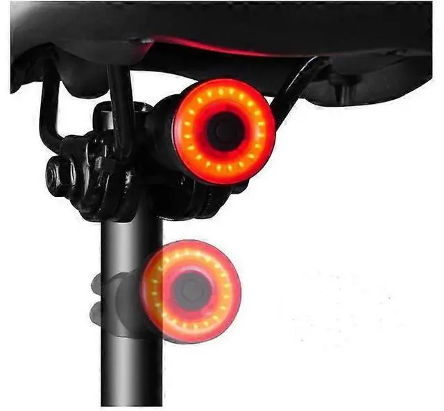 Main image of EcocleanpathSmart Bike Brake Tail Light, USB Rechargeable Auto On/Off Ultra Bright Waterproof Cycling Safety Light (Black)