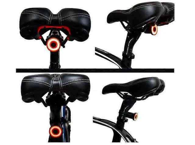 Alt view image 3 of 5 - EcocleanpathSmart Bike Brake Tail Light, USB Rechargeable Auto On/Off Ultra Bright Waterproof Cycling Safety Light (Black)