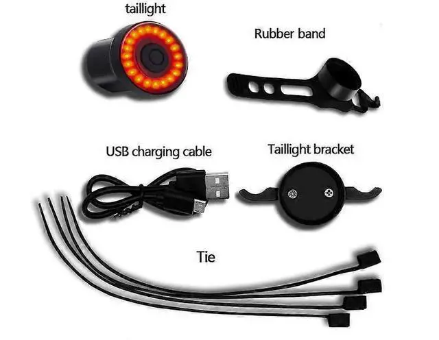 Alt view image 4 of 5 - EcocleanpathSmart Bike Brake Tail Light, USB Rechargeable Auto On/Off Ultra Bright Waterproof Cycling Safety Light (Black)