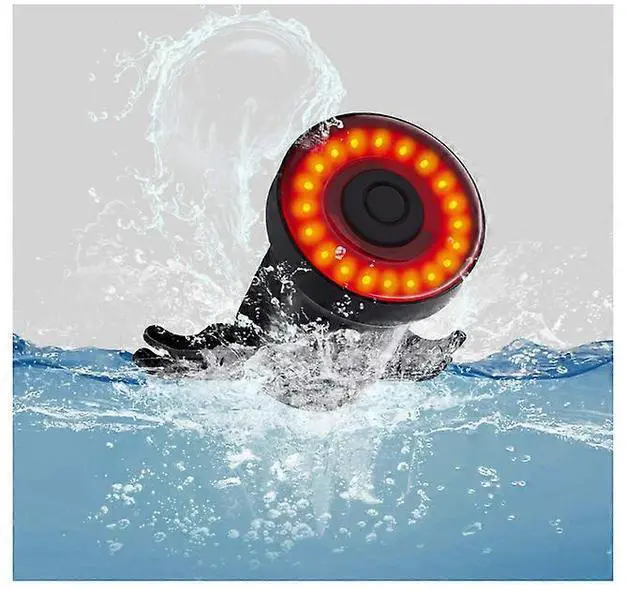 Alt view image 5 of 5 - EcocleanpathSmart Bike Brake Tail Light, USB Rechargeable Auto On/Off Ultra Bright Waterproof Cycling Safety Light (Black)