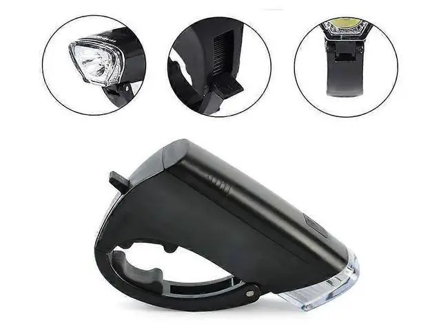 Alt view image 5 of 5 - Ecocleanpath3000LM LED Bike Headlight, Waterproof Handlebar Lamp with 3 Modes for Night Cycling (Black)