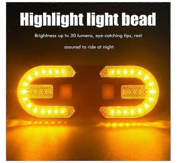 Alt view image 3 of 5 - EcocleanpathWireless Bike Turn Signals with Remote - USB Rechargeable, IPX6 Waterproof LED Taillight (Black)