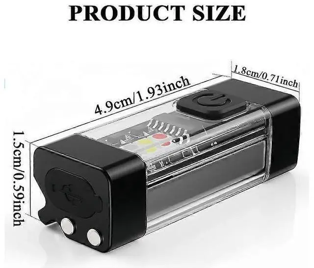 Alt view image 2 of 5 - Ecocleanpath 700 Lumens USB-C Rechargeable Flashlight, 35H Runtime, Magnetic Base & Sidelights for Emergency, Outdoor