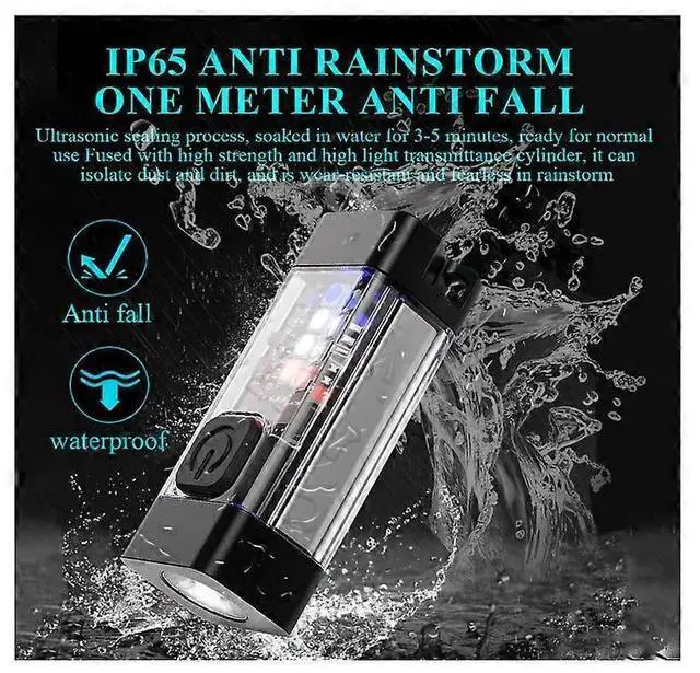 Alt view image 3 of 5 - Ecocleanpath 700 Lumens USB-C Rechargeable Flashlight, 35H Runtime, Magnetic Base & Sidelights for Emergency, Outdoor