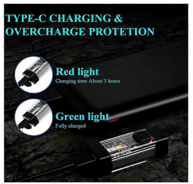 Alt view image 5 of 5 - Ecocleanpath 700 Lumens USB-C Rechargeable Flashlight, 35H Runtime, Magnetic Base & Sidelights for Emergency, Outdoor