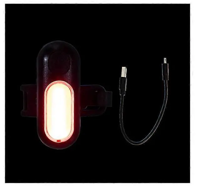 Alt view image 2 of 5 - EcocleanpathUSB Rechargeable Bike Front & Back Warning Light - 5 Modes, Clip-On Safety for Cycling/Dog (Black)