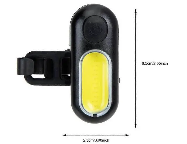 Alt view image 3 of 5 - EcocleanpathUSB Rechargeable Bike Front & Back Warning Light - 5 Modes, Clip-On Safety for Cycling/Dog (Black)