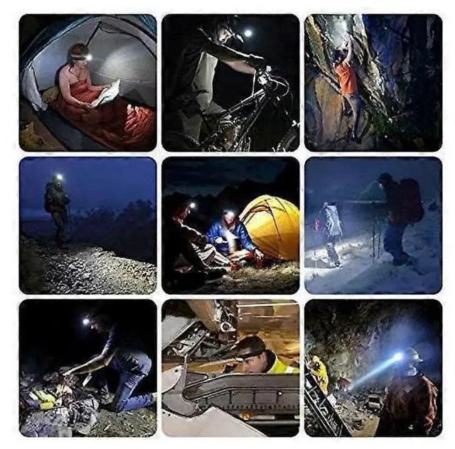 Alt view image 5 of 5 - Ecocleanpath USB Rechargeable LED Headlamp - 3 Modes, Wide Angle, Adjustable Headband for Camping & Running (Black)