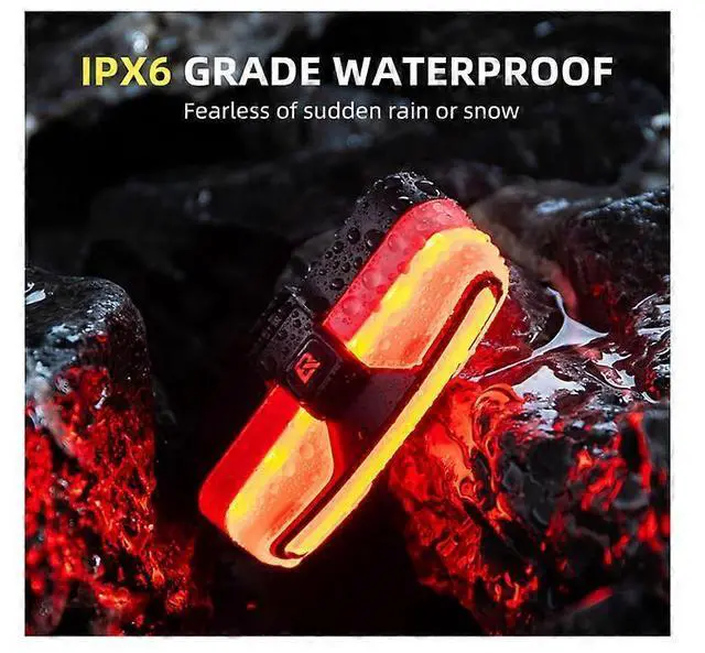 Alt view image 5 of 5 - EcocleanpathSmart Bike Tail Light with Brake Sensor, USB Rechargeable & Waterproof Rear Bicycle Light (Black)