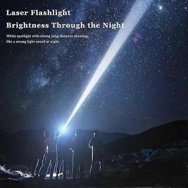 Alt view image 5 of 5 - Ecocleanpath USB-C Rechargeable LED Tactical Flashlight, 6 Modes High Power Bright Light for Dog Walking & Camping