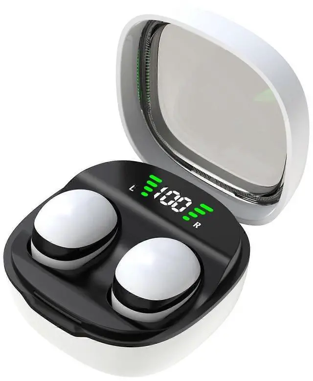 Main image of Bluetooth 5.3 Invisible Sleep Earbuds for Side Sleepers, Mini Wireless & All-Day Comfort (White)