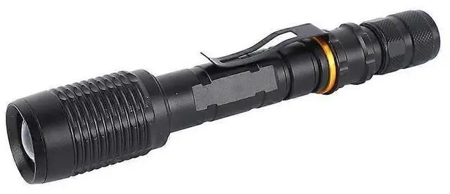 Main image of Ecocleanpath Super Bright Zoomable LED Flashlight, Aluminum Alloy Handheld Light for Camping Hiking Exploration (Black)