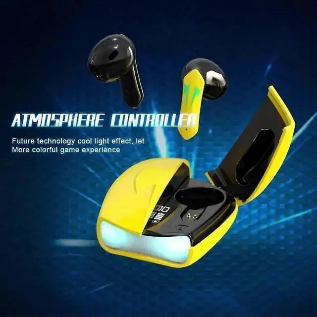 Alt view image 4 of 5 - Bluetooth 5.3 Wireless Gaming Earbuds, Low Latency Outdoor Headset with Long Battery Life (White)