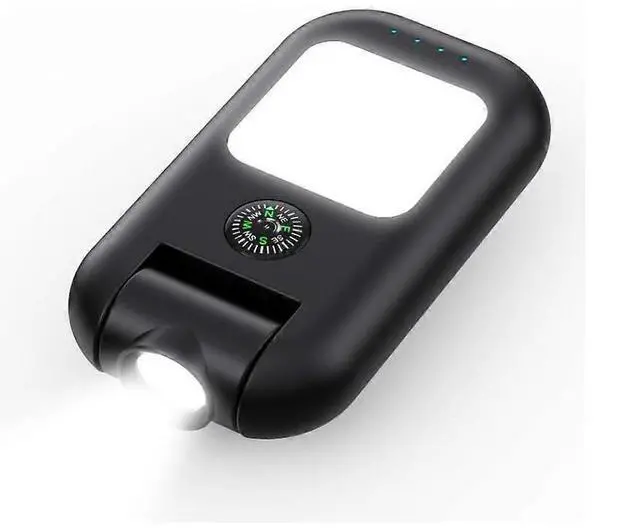 Main image of Ecocleanpath COB Keychain Flashlight, 180° Adjustable Beam, Type-C Emergency Charging, Portable Black Light