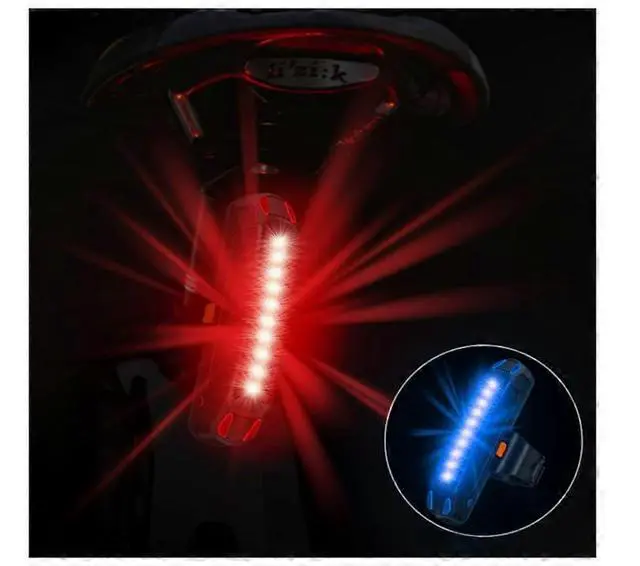 Alt view image 2 of 5 - EcocleanpathRechargeable LED Bike Tail Light, 5 Mode Waterproof Rear Bicycle Safety Light for Day & Night Cycling (Black)